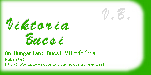 viktoria bucsi business card